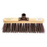 Newman and Cole 12" Stiff Synthetic Broom Head with Plastic Bracket